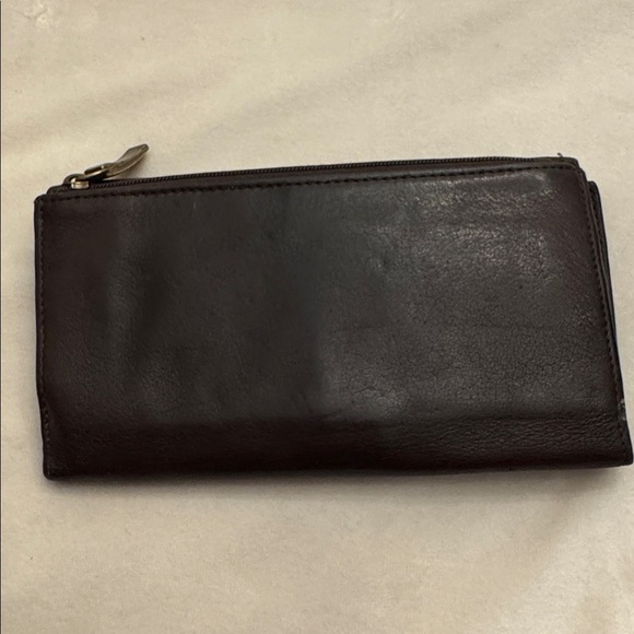 VTG! Fossil Dark Brown Leather Wallet - Picture 12 of 14